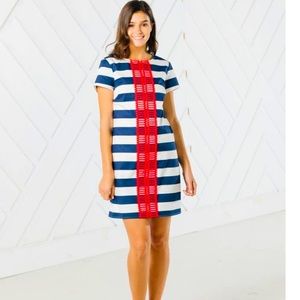 NWT Sail to Sable Patriotic Short Sleeve Shift Dress